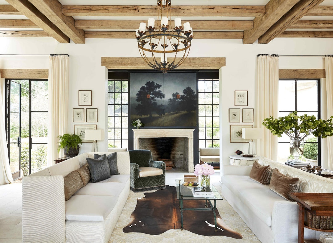 Chocolate X-Large Brazilian Cowhide Rug 7'4"H x 6'2"W #B16036 by Hudso