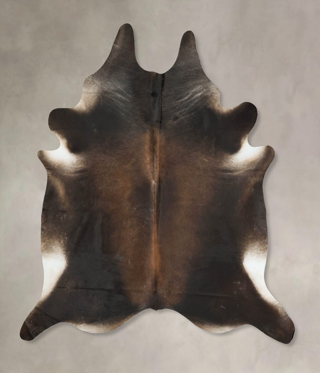 Chocolate XX-Large Brazilian Cowhide Rug 8'9"H x 7'5"W #B16041 by Huds