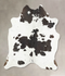 Chocolate and White X-Large Brazilian Cowhide Rug 7'7