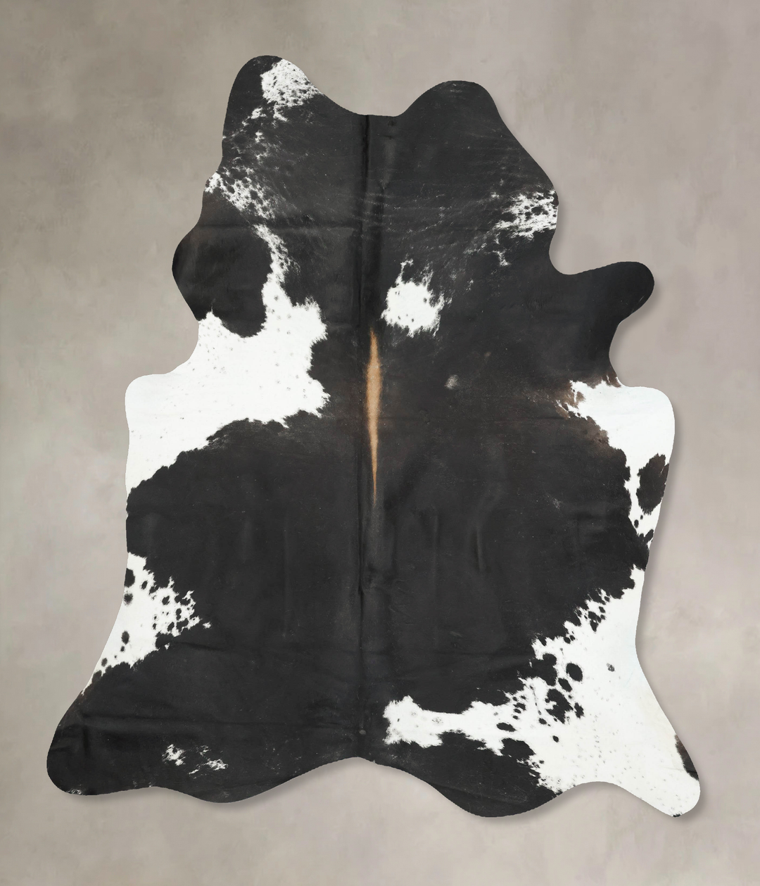 Black and White X-Large Brazilian Cowhide Rug 7'8"H x 6'4"W #B16050 by