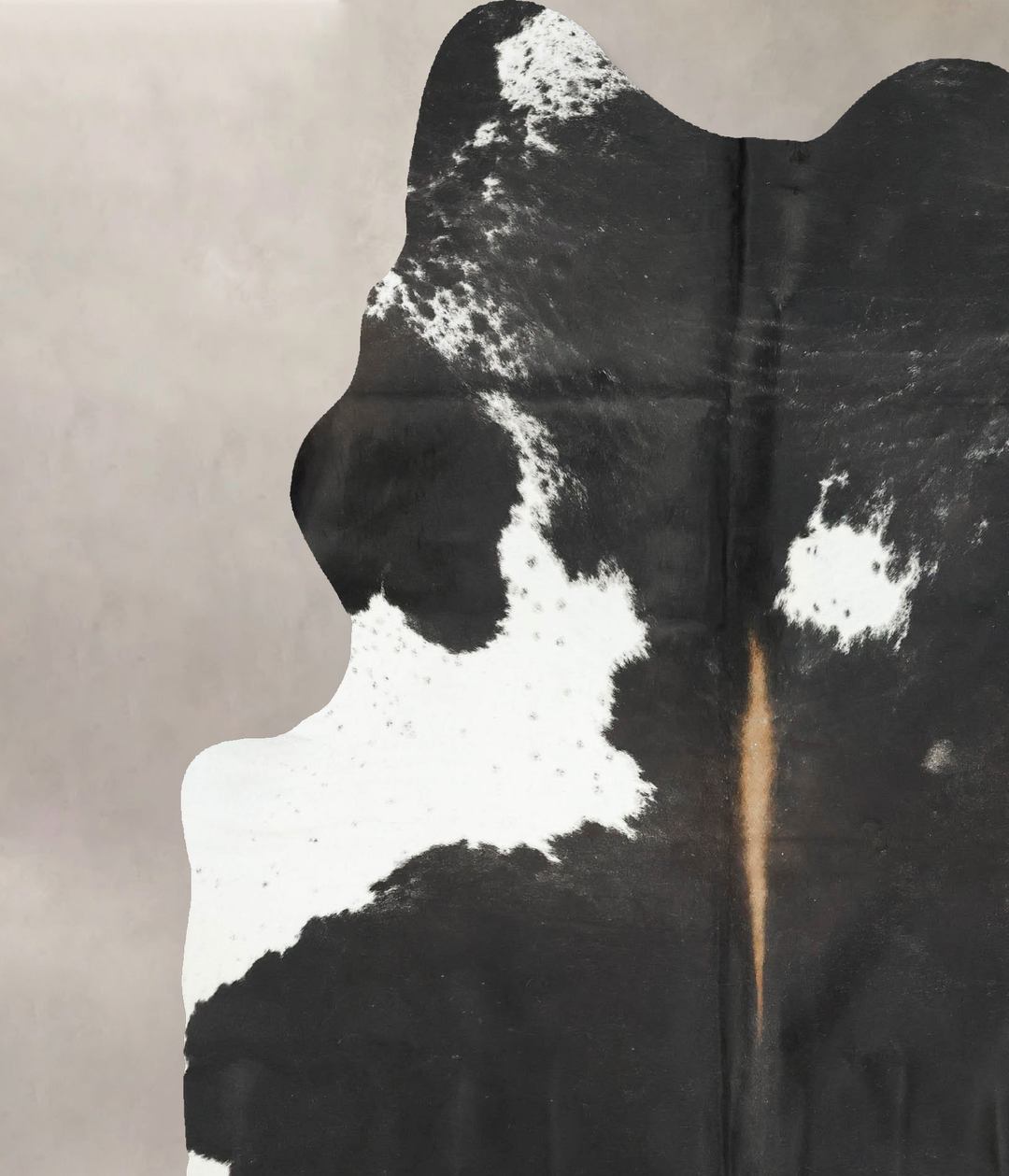 Black and White X-Large Brazilian Cowhide Rug 7'8"H x 6'4"W #B16050 by