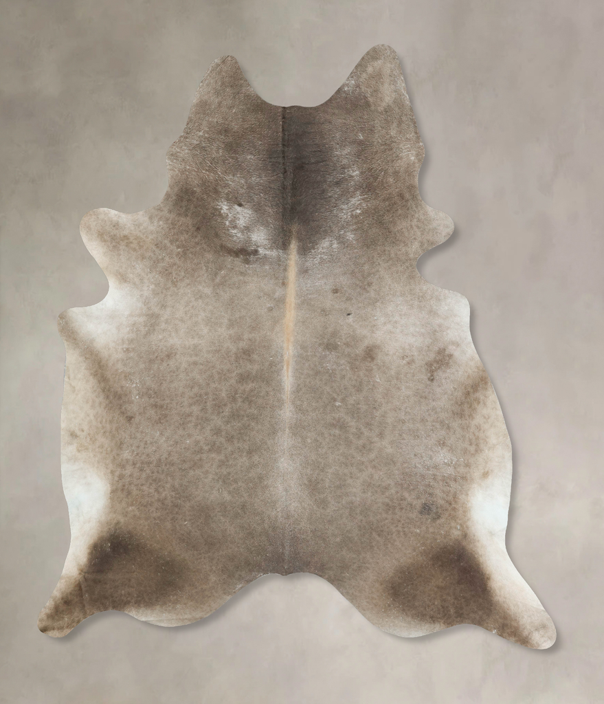 Taupe XX-Large Brazilian Cowhide Rug 9'0"H x 7'0"W #B16054 by Hudson Hides
