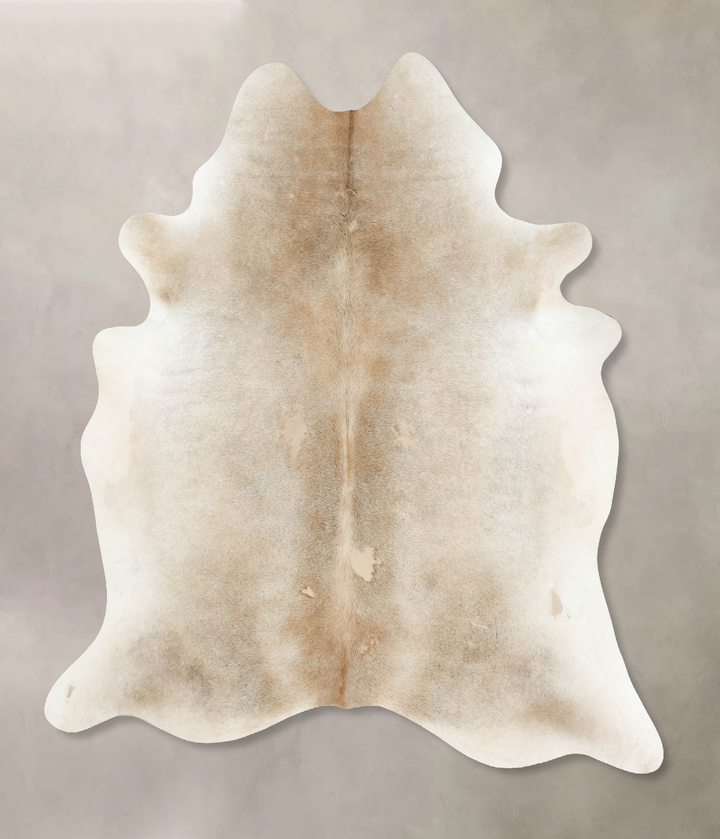 Grey with Beige X-Large Brazilian Cowhide Rug 7'7"H x 6'5"W #B16056 by Hudson Hides