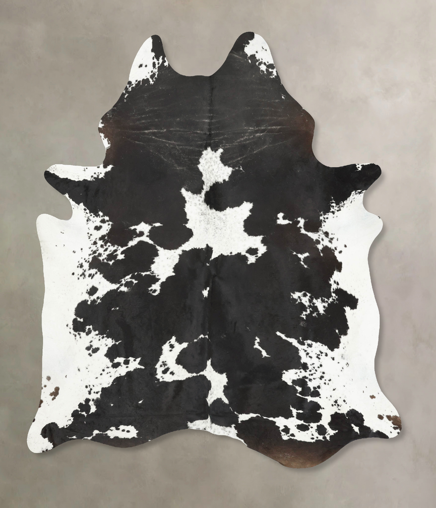 Black and White XX-Large Brazilian Cowhide Rug 8'5"H x 6'5"W #B16060 by Hudson Hides