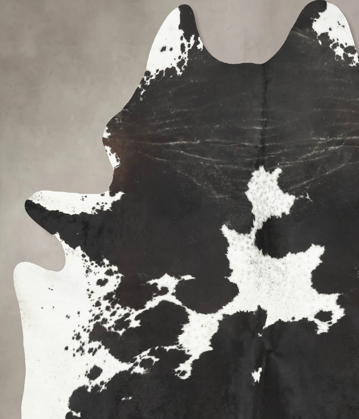 Black and White XX-Large Brazilian Cowhide Rug 8'5"H x 6'5"W #B16060 by Hudson Hides
