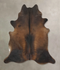 Chocolate XX-Large Brazilian Cowhide Rug 7'8