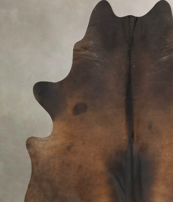 Chocolate XX-Large Brazilian Cowhide Rug 7'8"H x 6'10"W #B16062 by Hudson Hides