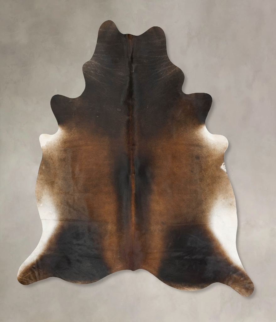 Chocolate XX-Large Brazilian Cowhide Rug 8'3"H x 7'2"W #B16065 by Hudson Hides