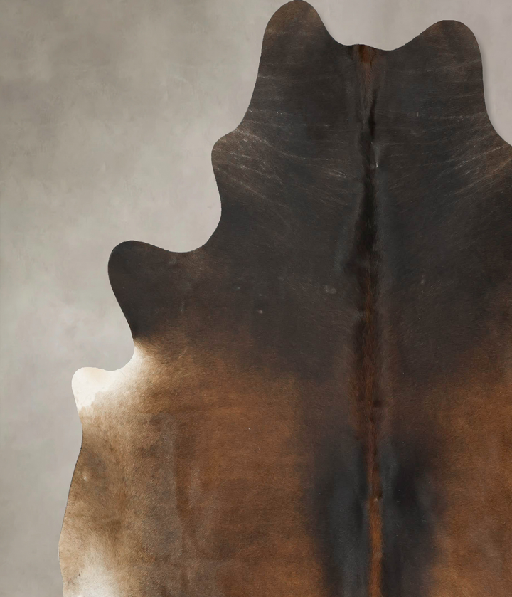 Chocolate XX-Large Brazilian Cowhide Rug 8'3"H x 7'2"W #B16065 by Hudson Hides