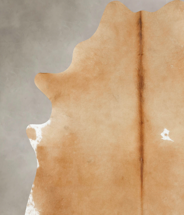 Beige XX-Large Brazilian Cowhide Rug 7'10"H x 6'6"W #B16067 by Hudson Hides