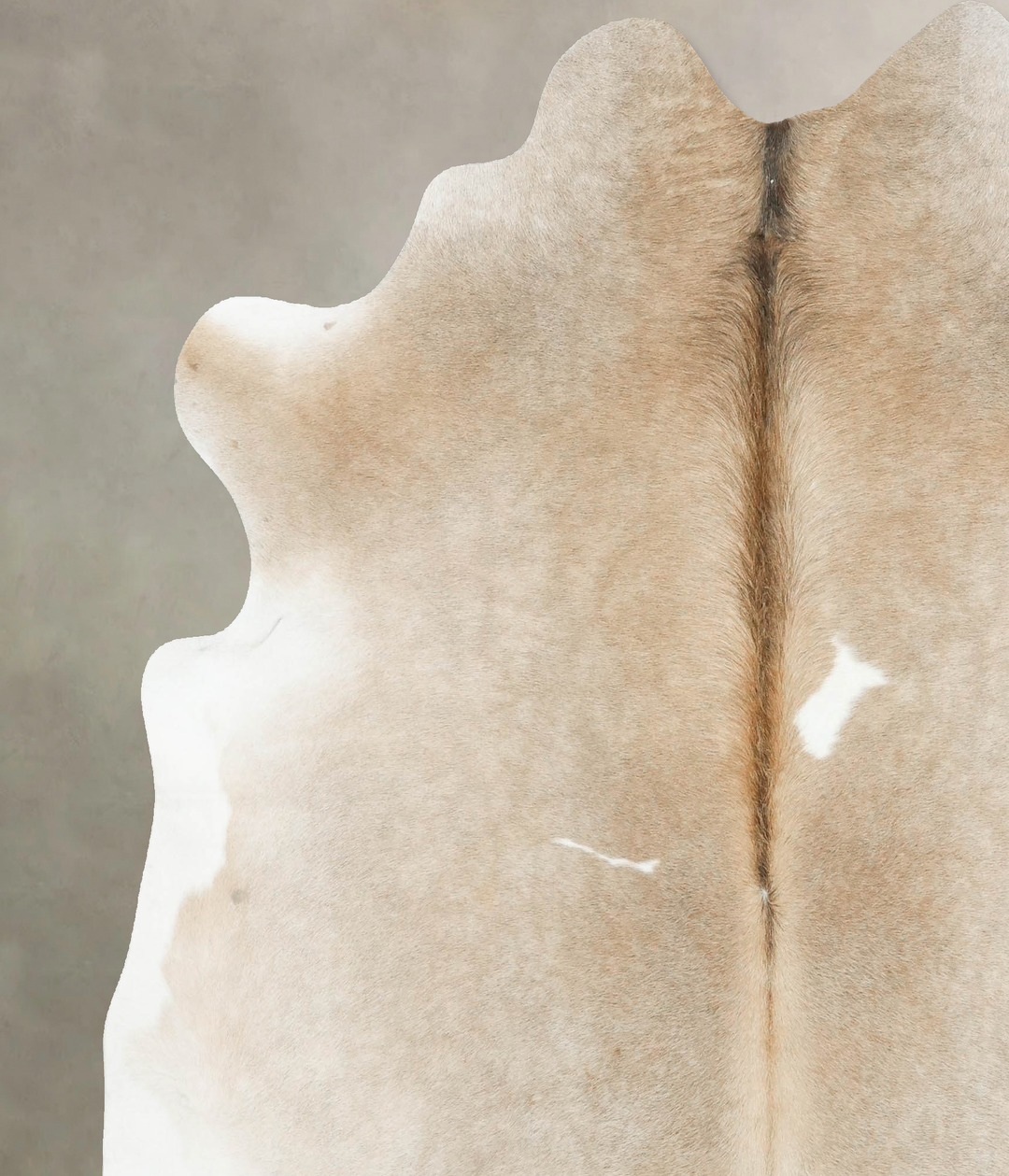 Grey with Beige X-Large Brazilian Cowhide Rug 7'4"H x 6'8"W #B16070 by