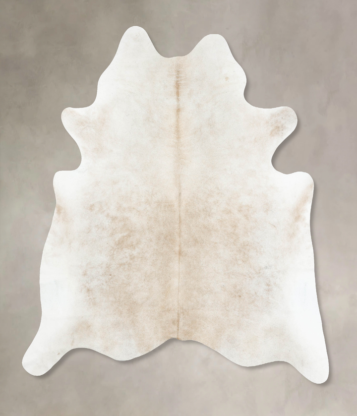Grey with Beige XX-Large Brazilian Cowhide Rug 7'7"H x 6'8"W #B16074 by Hudson Hides