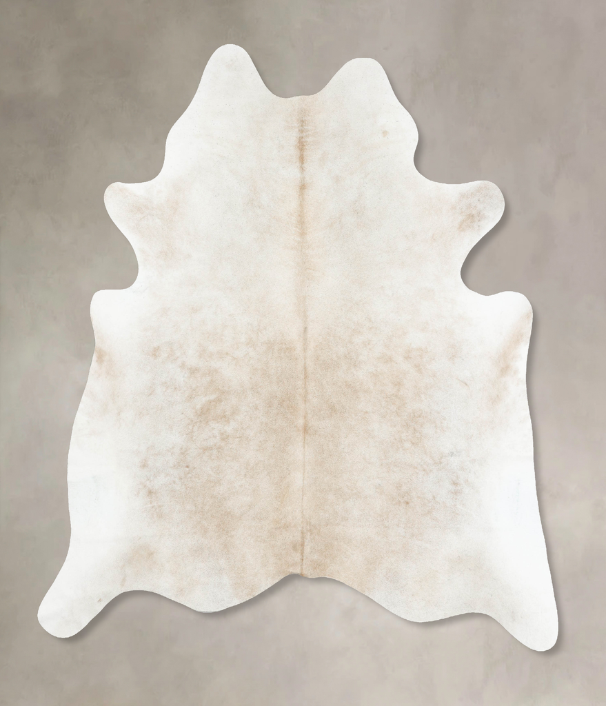 Grey with Beige XX-Large Brazilian Cowhide Rug 7'7"H x 6'8"W #B16074 by Hudson Hides