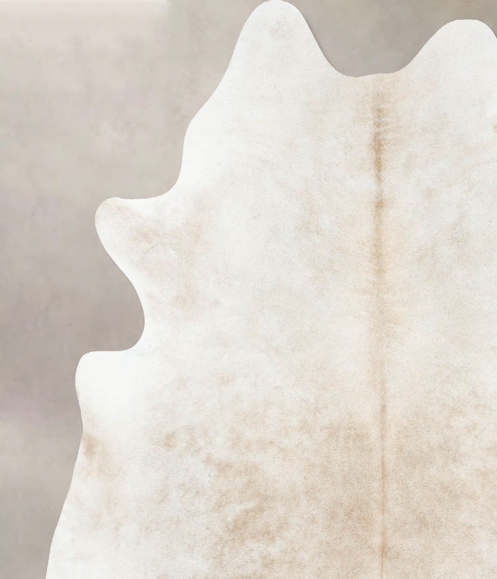 Grey with Beige XX-Large Brazilian Cowhide Rug 7'7"H x 6'8"W #B16074 by Hudson Hides