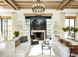 Grey Brindle Large Brazilian Cowhide Rug 6'8"H x 4'10"W #B16081 by Hudson Hides