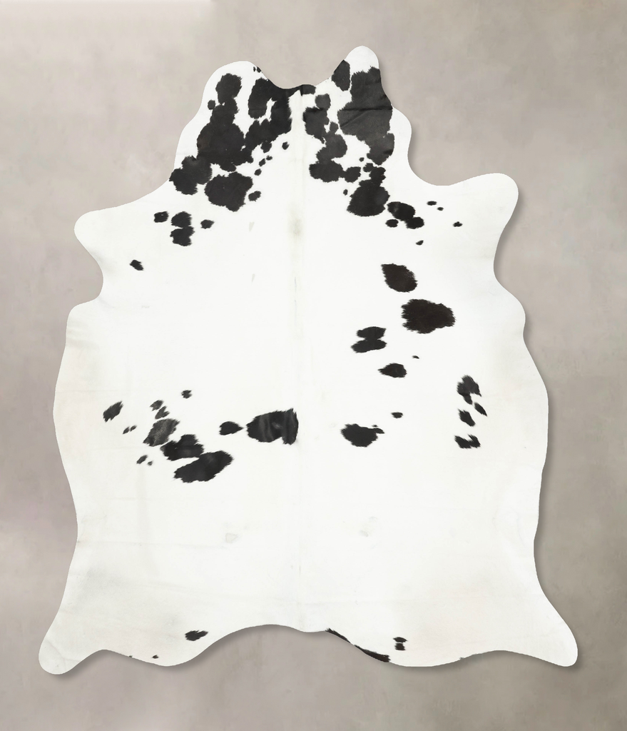 Black and White XX-Large Brazilian Cowhide Rug 9'0"H x 7'5"W #B16091 by Hudson Hides