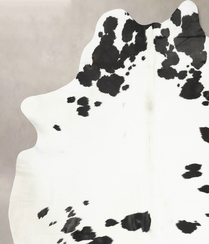 Black and White XX-Large Brazilian Cowhide Rug 9'0"H x 7'5"W #B16091 by Hudson Hides