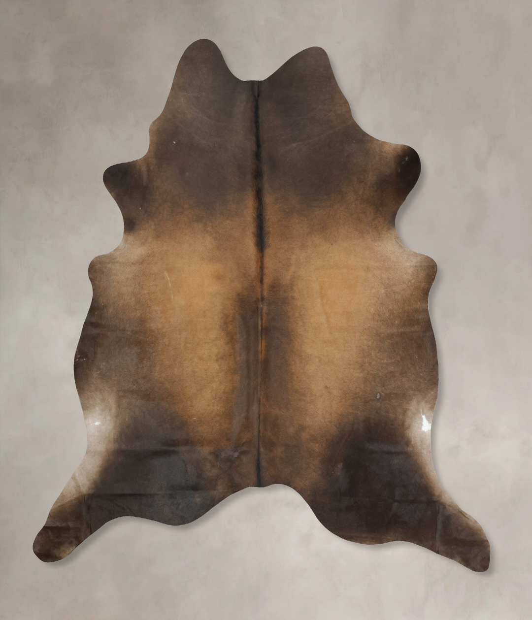 Chocolate XX-Large Brazilian Cowhide Rug 7'9"H x 6'11"W #B16094 by Hud