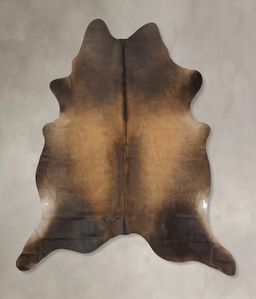 Chocolate XX-Large Brazilian Cowhide Rug 7'9"H x 6'11"W #B16094 by Hudson Hides