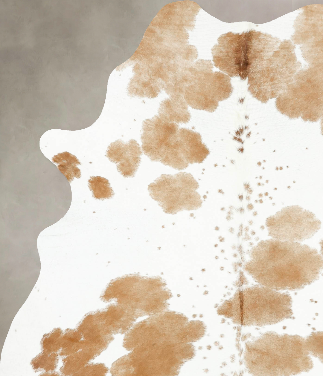 Beige and White X-Large Brazilian Cowhide Rug 7'8"H x 5'6"W #B16104 by