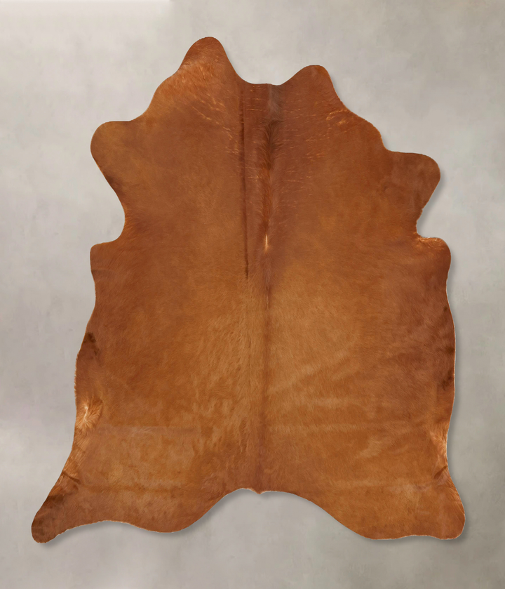 Solid Brown X-Large Brazilian Cowhide Rug 6'8"H x 6'5"W #B16109 by Hudson Hides