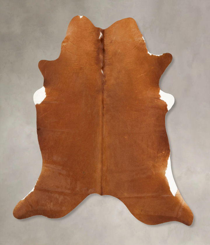 Solid Brown X-Large Brazilian Cowhide Rug 6'5"H x 6'5"W #B16111 by Hudson Hides
