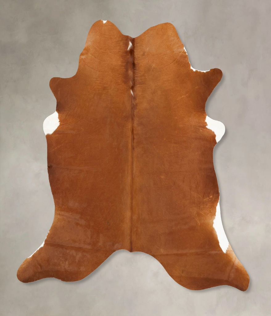 Solid Brown X-Large Brazilian Cowhide Rug 6'5"H x 6'5"W #B16111 by Hudson Hides