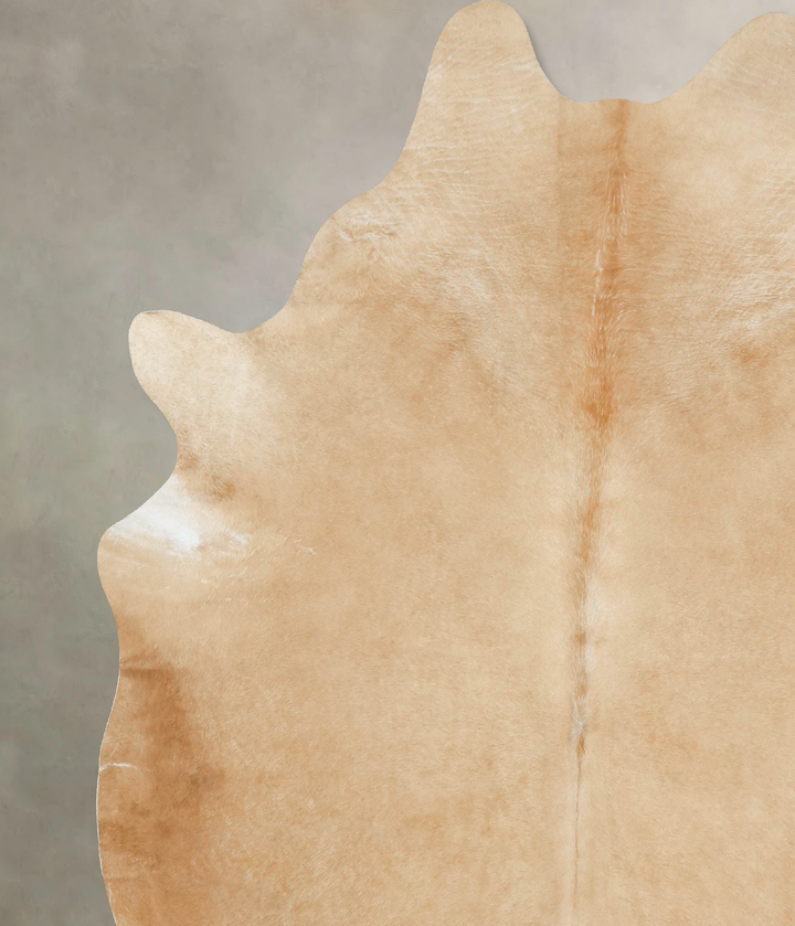 Beige XX-Large Brazilian Cowhide Rug 8'11"H x 7'6"W #B16119 by Hudson Hides