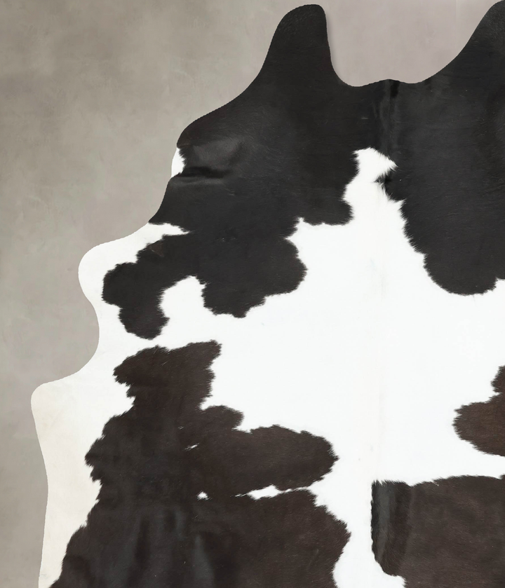 Black and White XX-Large Brazilian Cowhide Rug 9'0"H x 7'0"W #B16126 by Hudson Hides