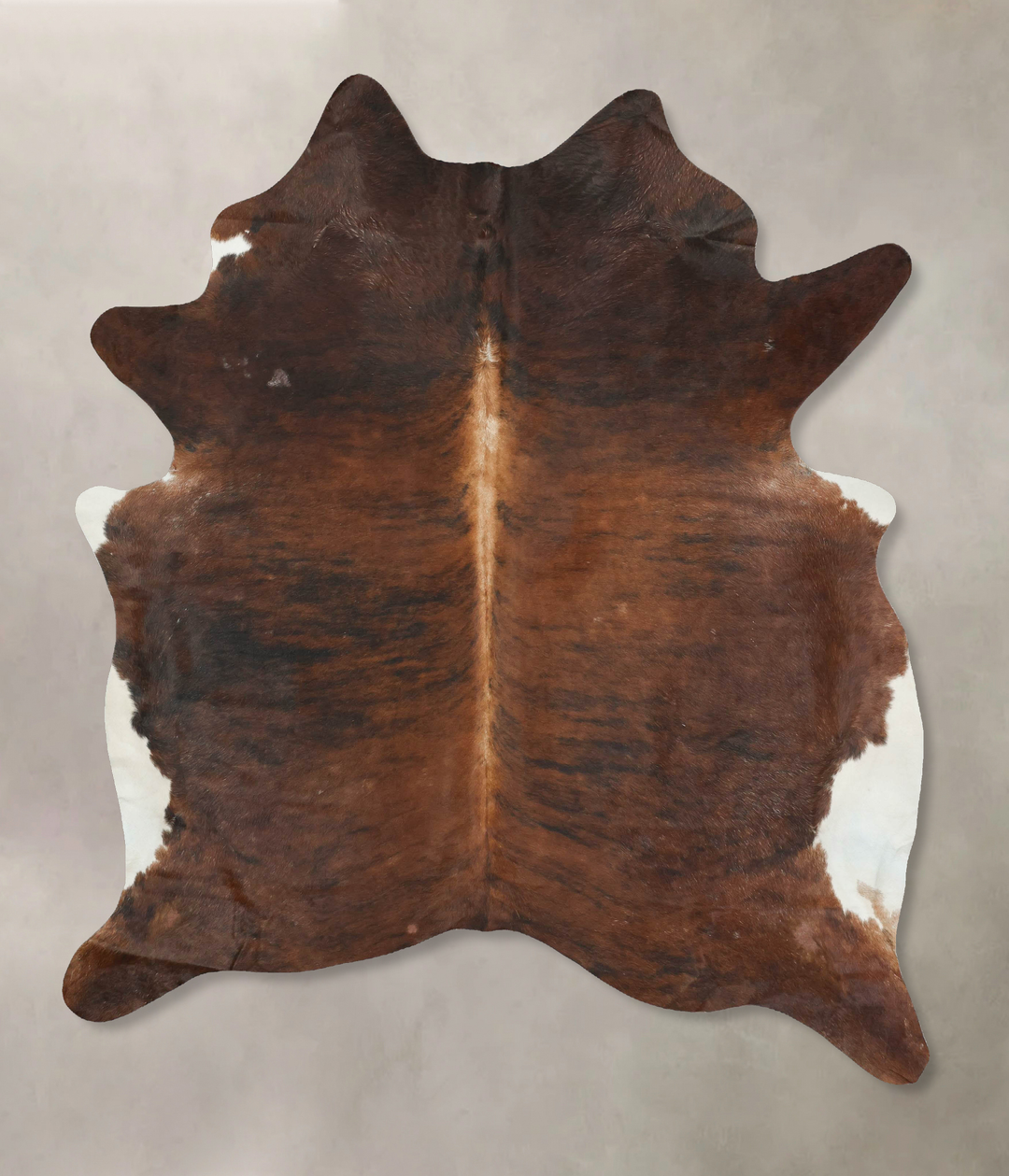 Dark Brindle XX-Large Brazilian Cowhide Rug 8'1"H x 6'2"W #B16128 by H
