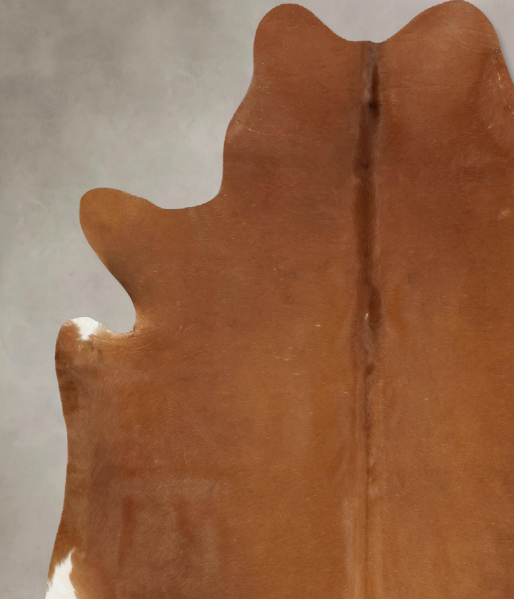 Solid Brown XX-Large Brazilian Cowhide Rug 7'2"H x 7'2"W #B16131 by Hudson Hides