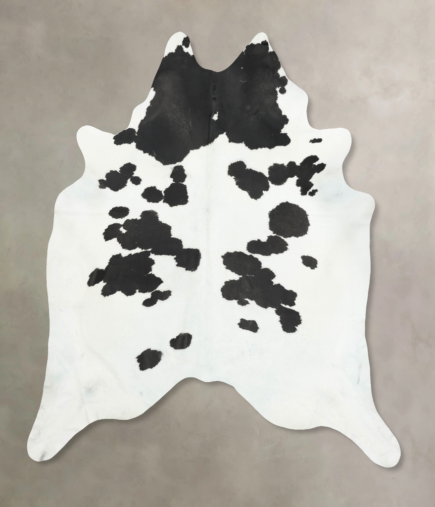 Black and White XX-Large Brazilian Cowhide Rug 8'9"H x 7'5"W #B16132 by Hudson Hides