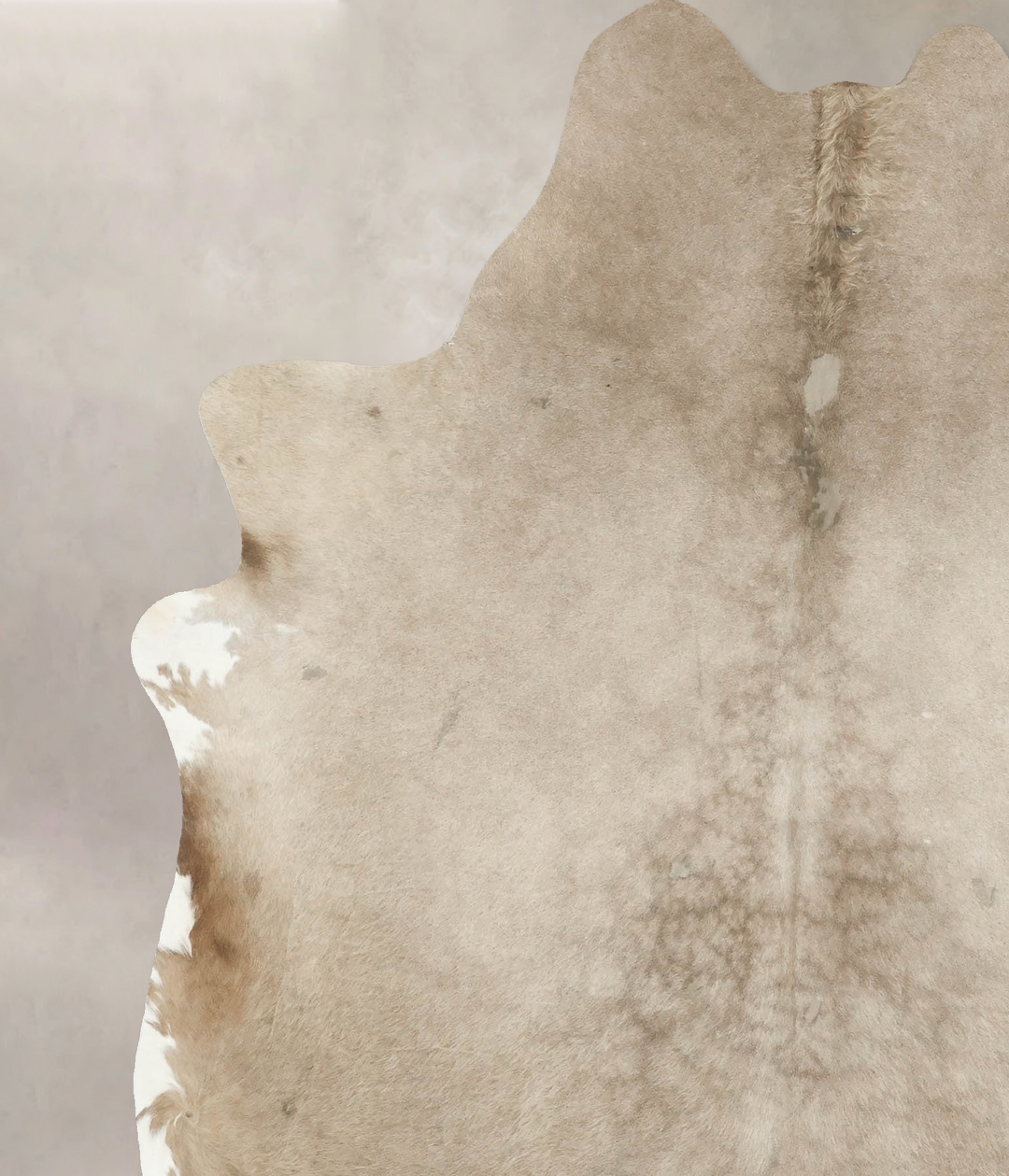 Taupe X-Large Brazilian Cowhide Rug 6'10"H x 6'1"W #B16134 by Hudson H