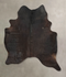 Solid Black X-Large Brazilian Cowhide Rug 7'4