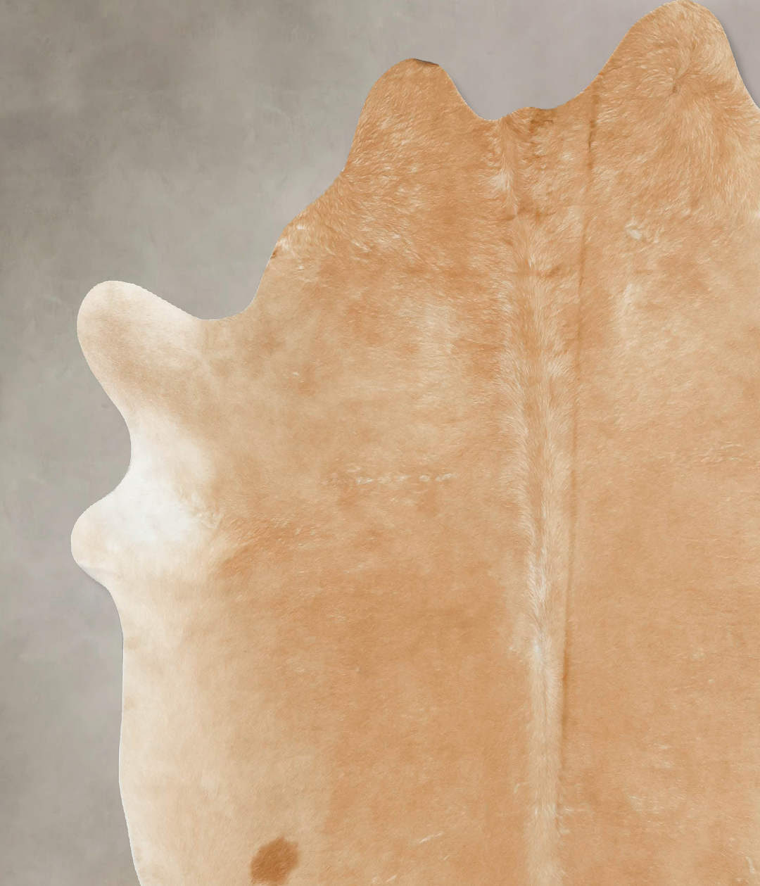 Beige XX-Large Brazilian Cowhide Rug 7'5"H x 7'0"W #B16143 by Hudson H
