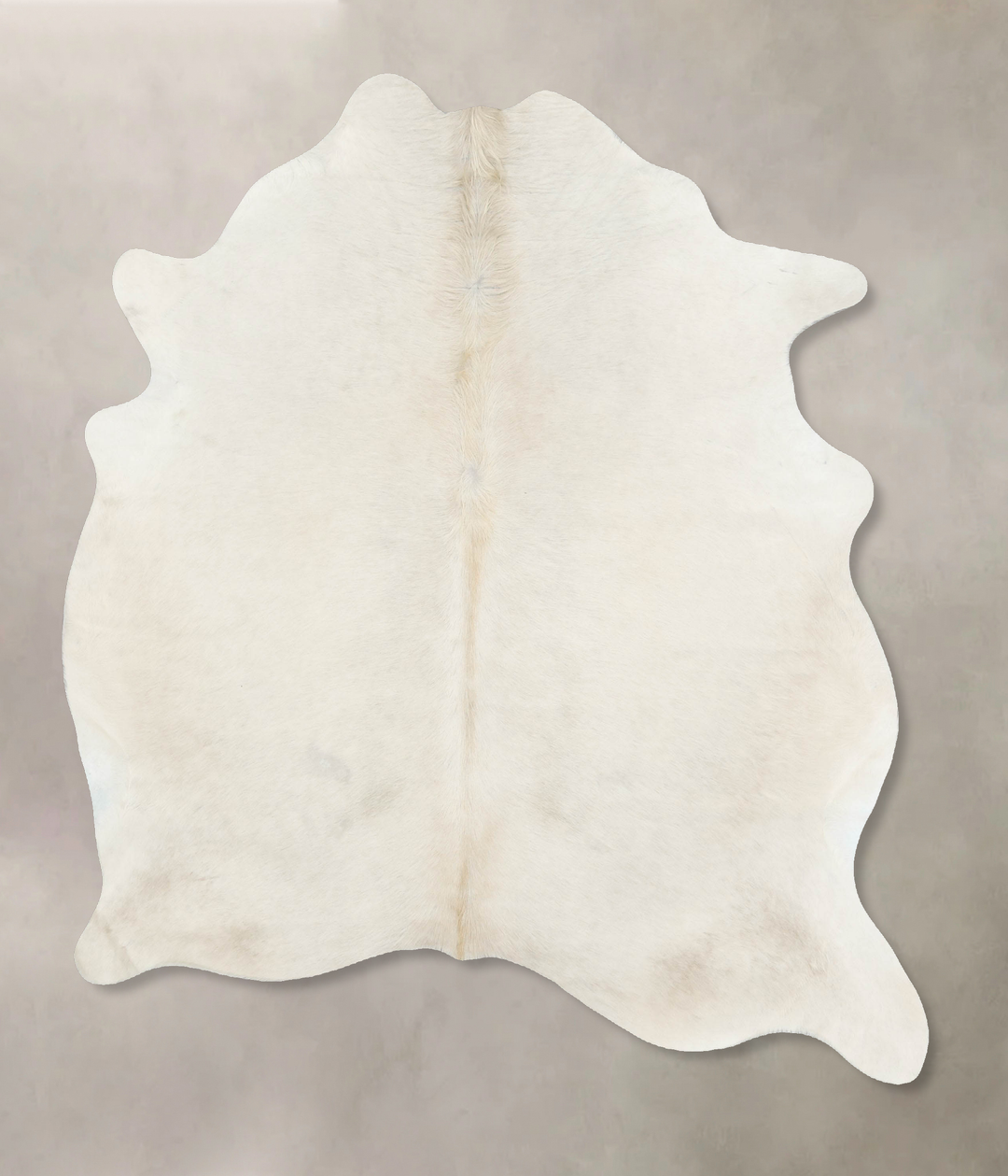 Ivory with Beige Large Brazilian Cowhide Rug 7'0"H x 5'9"W #B16166 by 