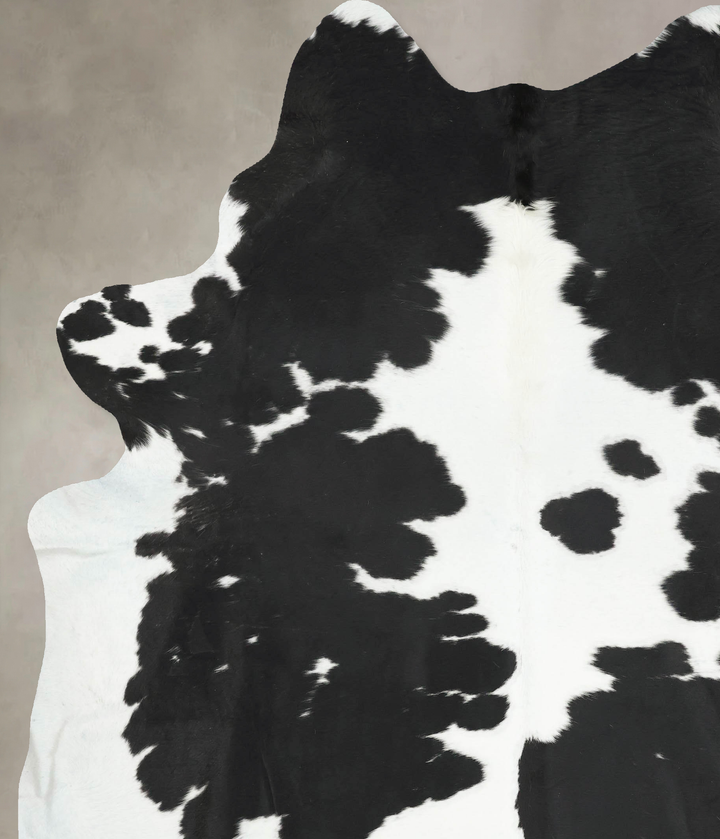 Black and White XX-Large Brazilian Cowhide Rug 8'11"H x 7'2"W #B16168 by Hudson Hides