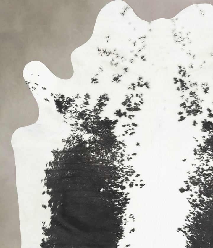 Black and White XX-Large Brazilian Cowhide Rug 8'3"H x 6'6"W #B16171 by Hudson Hides