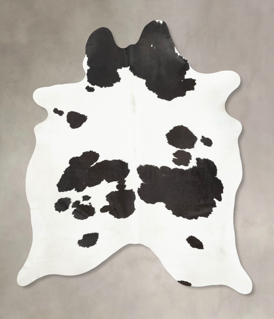 Black and White XX-Large Brazilian Cowhide Rug 8'5"H x 6'4"W #B16172 by Hudson Hides
