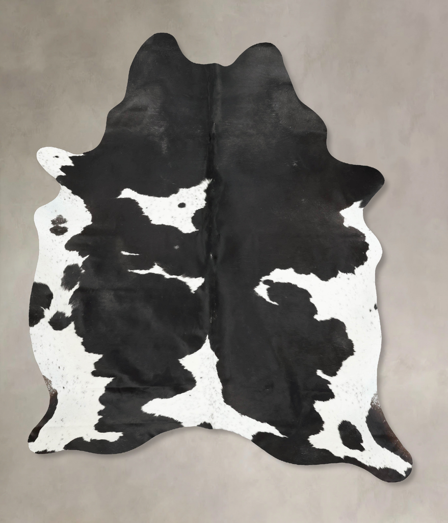 Black and White XX-Large Brazilian Cowhide Rug 8'4"H x 6'2"W #B16173 by Hudson Hides