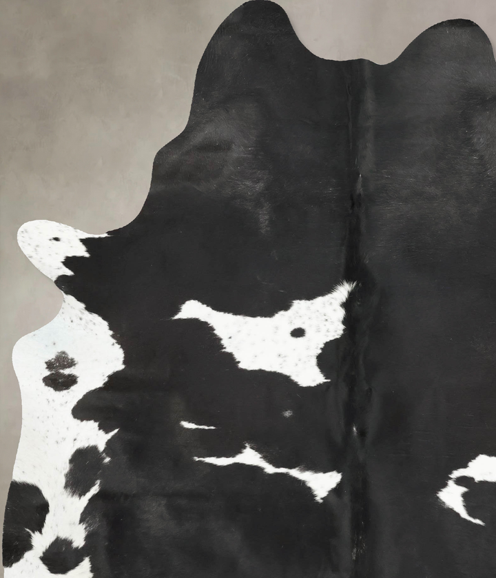 Black and White XX-Large Brazilian Cowhide Rug 8'4"H x 6'2"W #B16173 by Hudson Hides