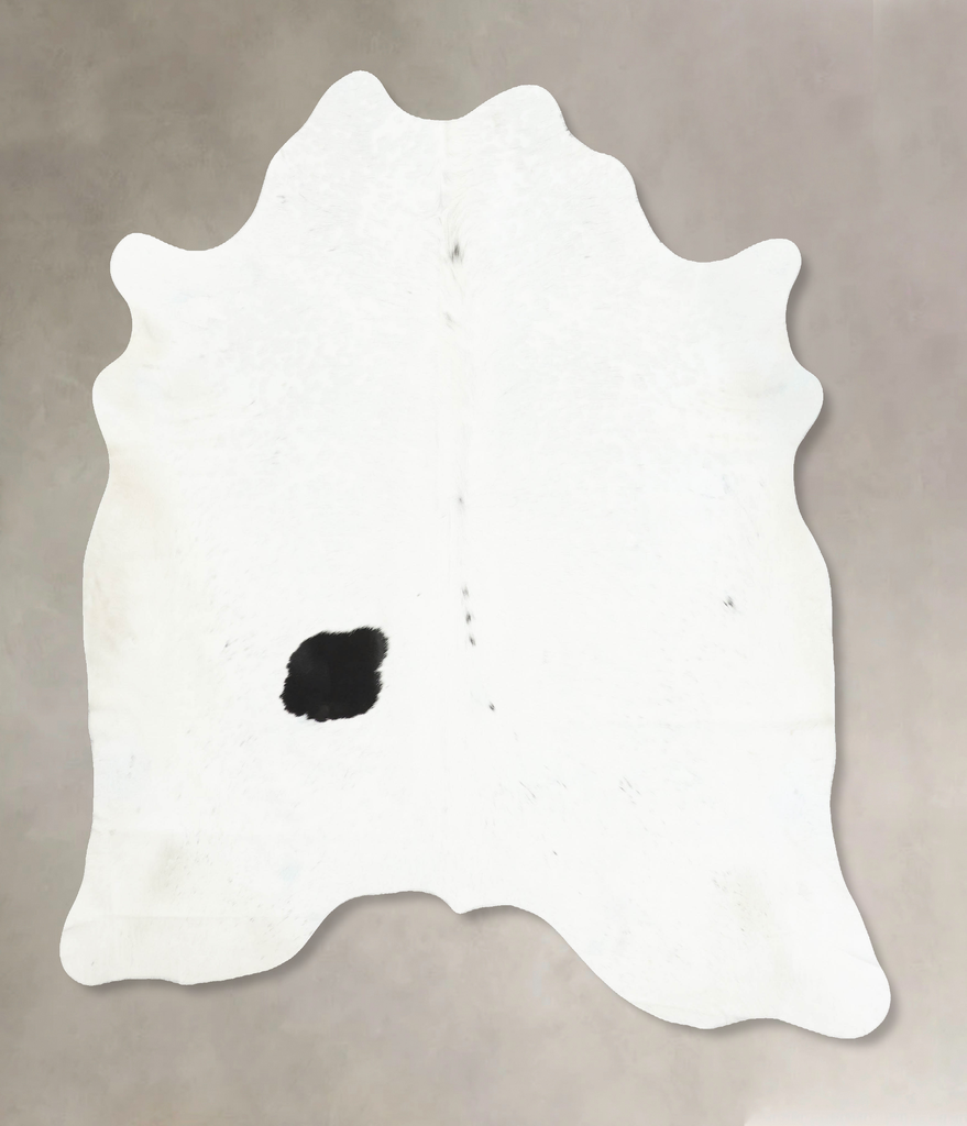 Black and White XX-Large Brazilian Cowhide Rug 7'6"H x 7'0"W #B16176 by Hudson Hides