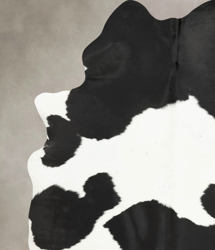 Black and White XX-Large Brazilian Cowhide Rug 8'6"H x 6'4"W #B16177 by Hudson Hides