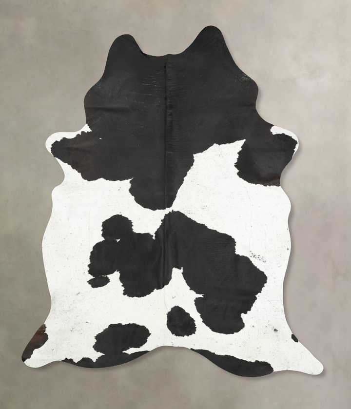 Black and White XX-Large Brazilian Cowhide Rug 8'6"H x 6'4"W #B16179 by Hudson Hides