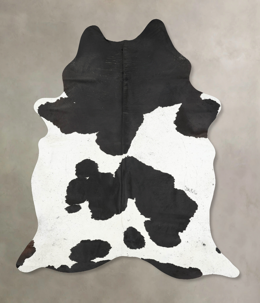 Black and White XX-Large Brazilian Cowhide Rug 8'6"H x 6'4"W #B16179 by Hudson Hides