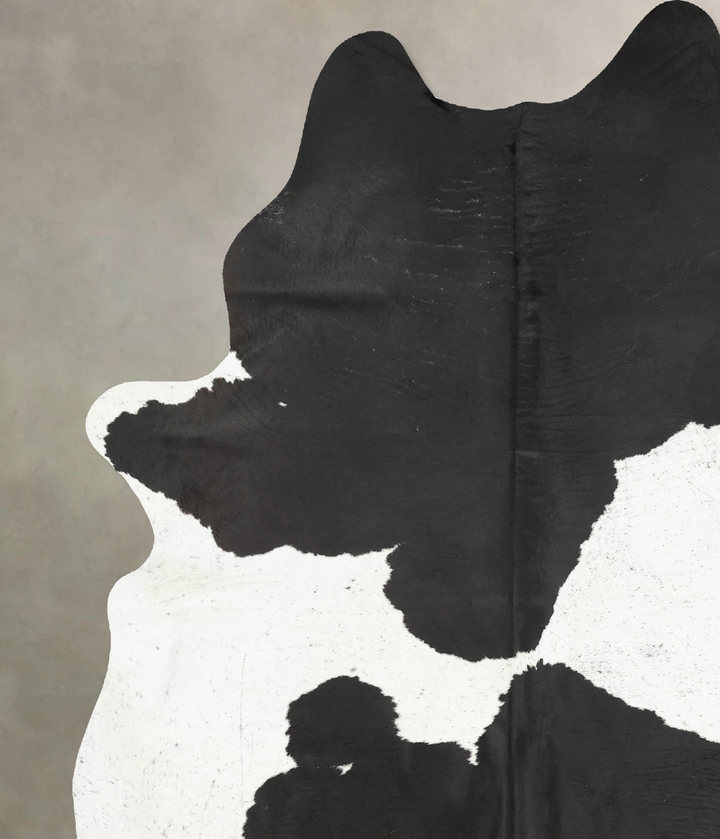 Black and White XX-Large Brazilian Cowhide Rug 8'6"H x 6'4"W #B16179 by Hudson Hides