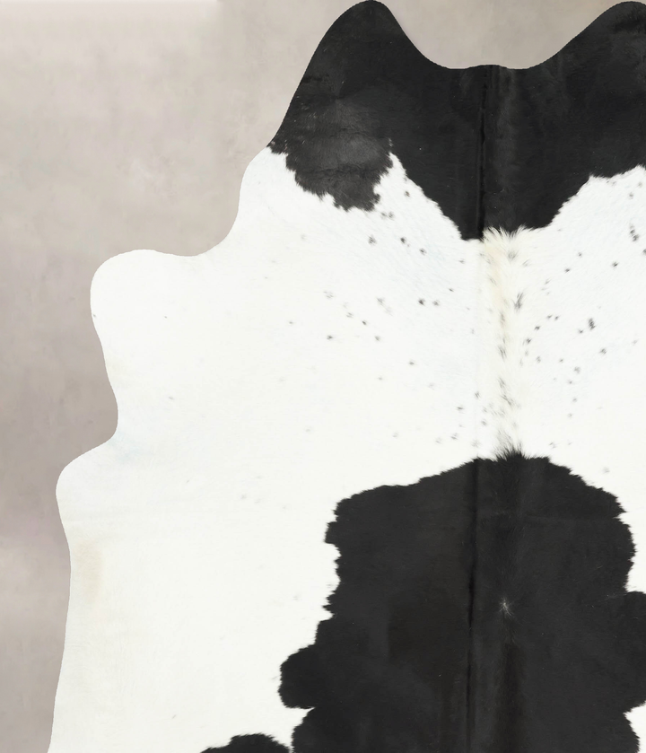 Black and White XX-Large Brazilian Cowhide Rug 9'2"H x 7'1"W #B16180 by Hudson Hides