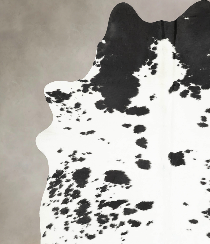 Black and White XX-Large Brazilian Cowhide Rug 8'7"H x 6'9"W #B16185 by Hudson Hides