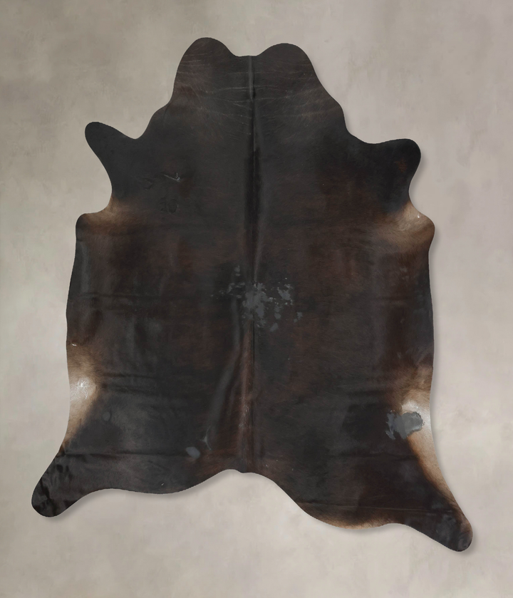 Chocolate XX-Large Brazilian Cowhide Rug 7'4"H x 6'10"W #B16191 by Hudson Hides