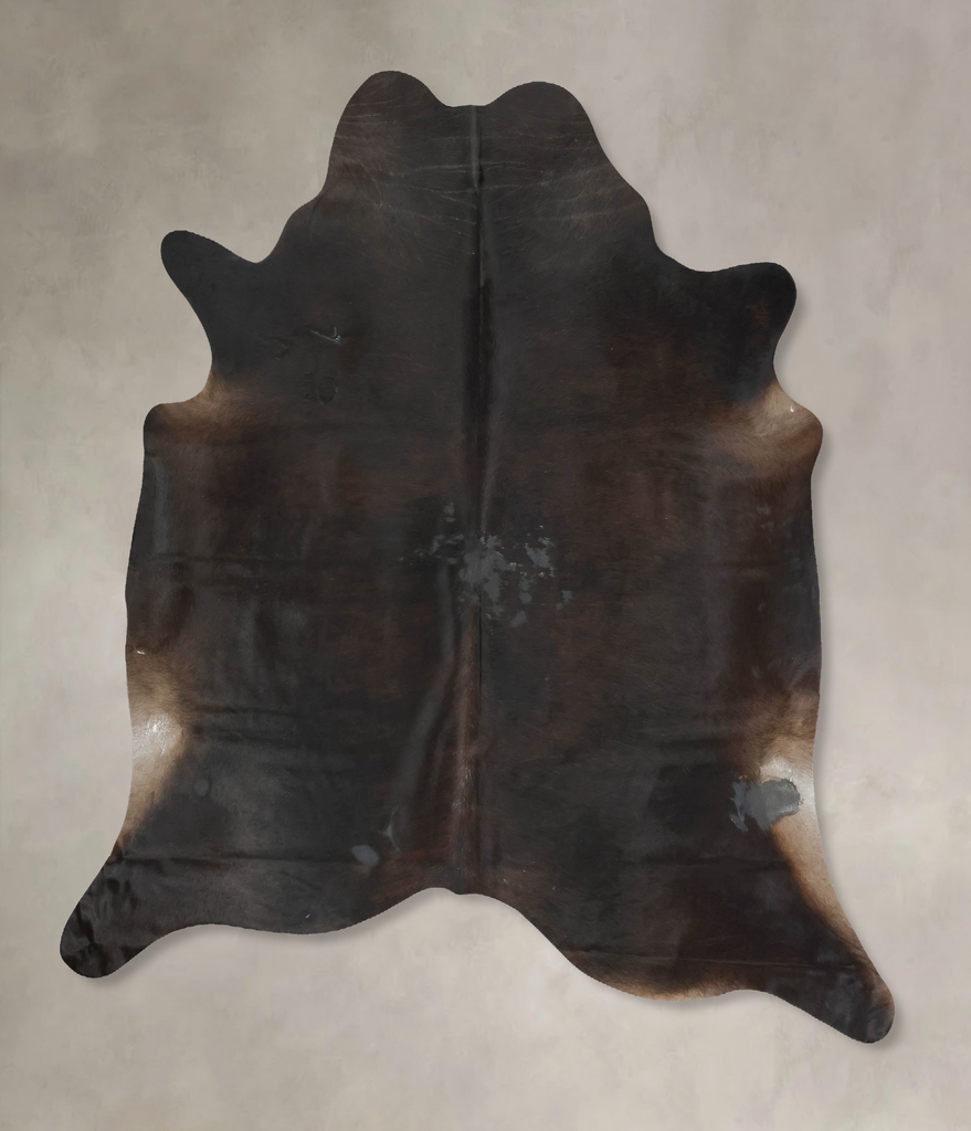 Chocolate XX-Large Brazilian Cowhide Rug 7'4"H x 6'10"W #B16191 by Hudson Hides